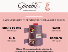 Tablet Screenshot of giuntoli.com.ar